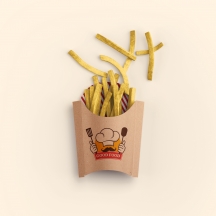 French Fries Box Vertical